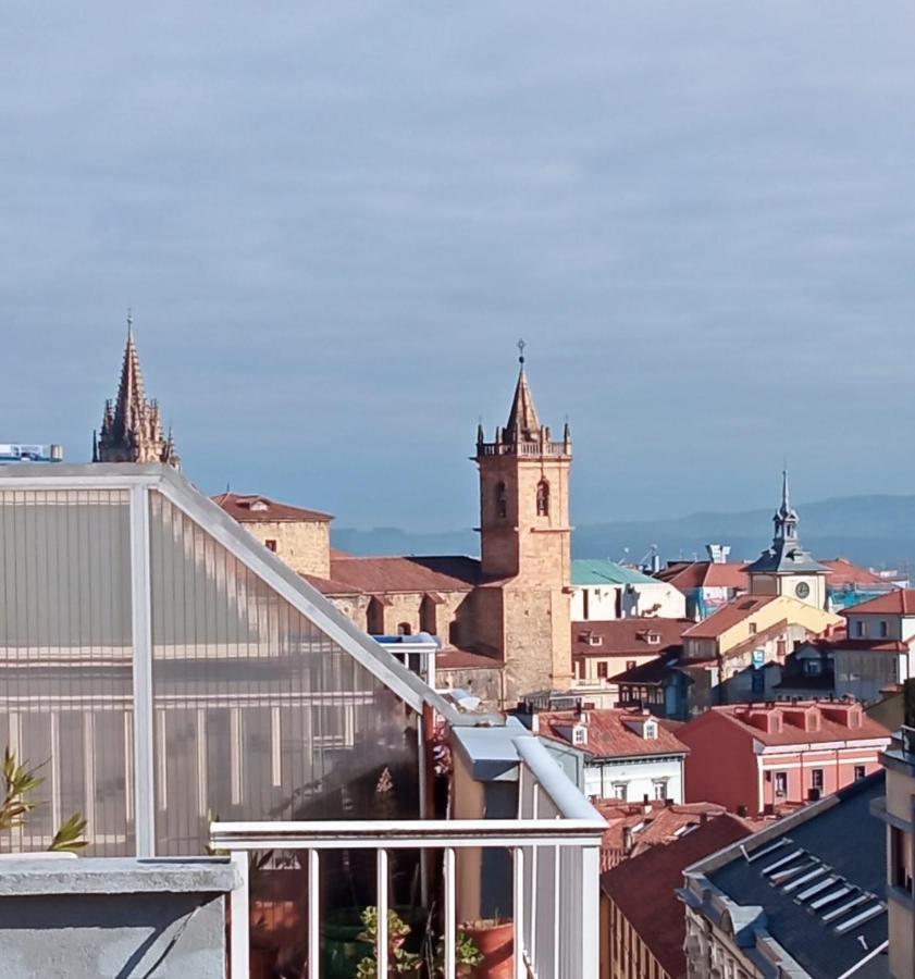 Atico Quintana II - Con Terraza, En El Centro Con Wifi Y Garaje Daire Oviedo Dış mekan fotoğraf